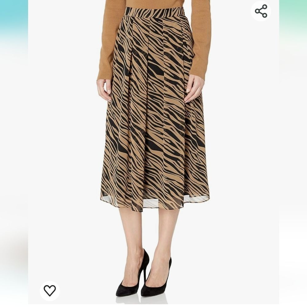 NWT Anne Klein Long Pleated Skirt Size 0